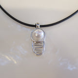 Pearl Pendant Coconut Well Staircase to the Moon - White (925) **FREE NEOPRENE NECKLACE! - Broome Staircase Designs Pearl Gallery - 2