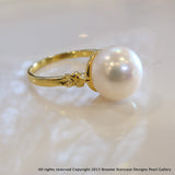 Cultured Freshwater Pearl Starfish Ring Gold