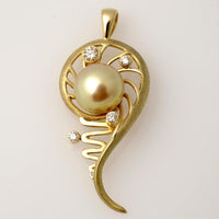Staircase to the Moon Pearl Pendant Mangrove 1 (18cty) - Broome Staircase Designs Pearl Gallery