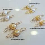 Staircase Pearl Earrings white and golden pearls - Broome Staircase Designs Pearl Gallery - 2
