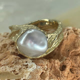 Broome Keshi Pearl 'Kimberley Sandstone' Ring