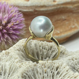 Broome Pearl 9ct Gold Ring  'Lagoon Ring '