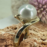 Broome Pearl 9ct Gold Ring  Whirlpool Ring '