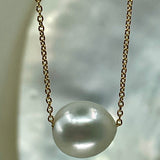 9ct Gold South Sea Pearl Floating Necklace