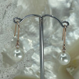 9ct Rose Gold Diamond Hook Earrings