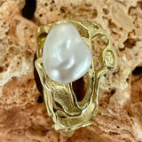 Broome Pearl Seaweed Gold Ring