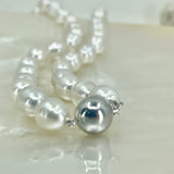 Broome Circle Pearl Sterling Silver Ball Clasp Strand