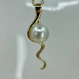 Broome Pearl Mitchell Falls Staircase Pendant 9ct Gold