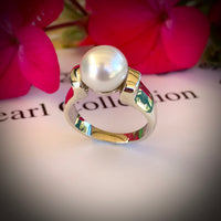 9ct White Gold Broome Pearl Ring