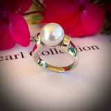 9ct White Gold Broome Pearl Ring