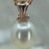 Cultured Broome Pearl 9ct Rose Gold Pendant
