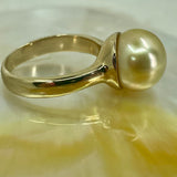 Golden South Sea Pearl 'Golden Moon' 9ct Ring