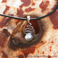 Pearl Pendant Eco Beach Staircase White Pearl Sterling Silver