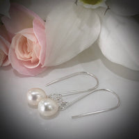 Cultured Freshwater Pearl Sophia Hooks - Sterling Silver