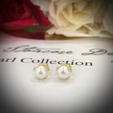 Cultured Freshwater Petite White Pearl Studs