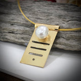 9ct Solid Gold Staircase to the Moon Pearl Pendant