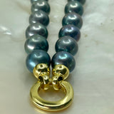 Cultured Freshwater Black Pearl Strand Clip Clasp