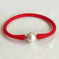 Easy Fit Shell Pearl Red Silicone Bracelet