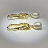 Cultured Freshwater Pearl Earring CZ