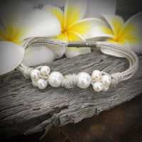 Cultured Freshwater Pearl Multi Strand Pearl Bracelet