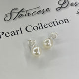 Sterling Silver Broome Pearl Earring Studs 