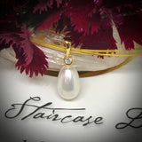 Cultured Freshwater Pearl and CZ Pendant