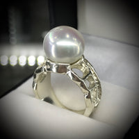 Broome Pearl 9ct White Gold Ring 