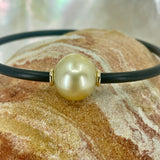 South Sea Golden Pearl 9ct Neoprene Bracelets