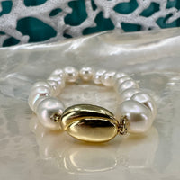 Cultured Freshwater Bracelet Gold Clasp