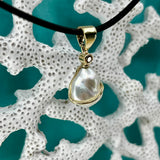 Cultured Broome Pearl Keshi 9ct and Diamond Pendant - Managers Pick of the week!