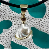 Cultured Broome Pearl Keshi 9ct and Diamond Pendant - Managers Pick of the week!
