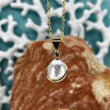 Cultured Broome Pearl Keshi 9ct and Diamond Pendant