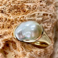 9ct Keshi Pearl Gold Ring