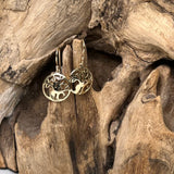 9ct Yellow Gold Boab Tree Hook Earrings