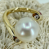 9ct Yellow Gold Broome Pearl Diamond "Sophia Ring"