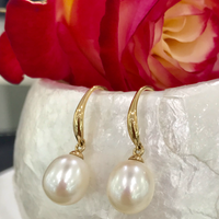 Cultured Freshwater Pearl Earrings 9ct Yellow Gold