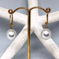 Broome Pearl 18ct gold and diamond Earrings