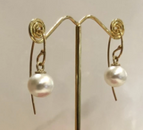 9ct Broome Pearl Earrings "Nina Design"