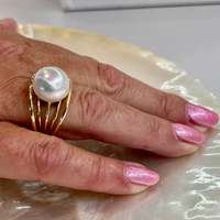 9ct Broome Pearl Ring 