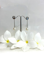 Dangle Broome Pearl Earrings 18ct White Gold