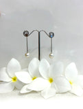 Dangle Broome Pearl Earrings 18ct White Gold