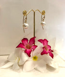 Broome Pearl Earrings 9ct Yellow Gold French Hooks