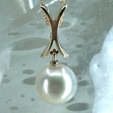 9ct Broome Pearl Pendant FREE 9ct Gold Necklace