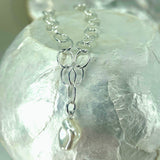 Broome Keshi Pearl Sterling Silver Chain Bracelet