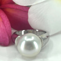Cultured Broome Pearl Ring Sterling Silver
