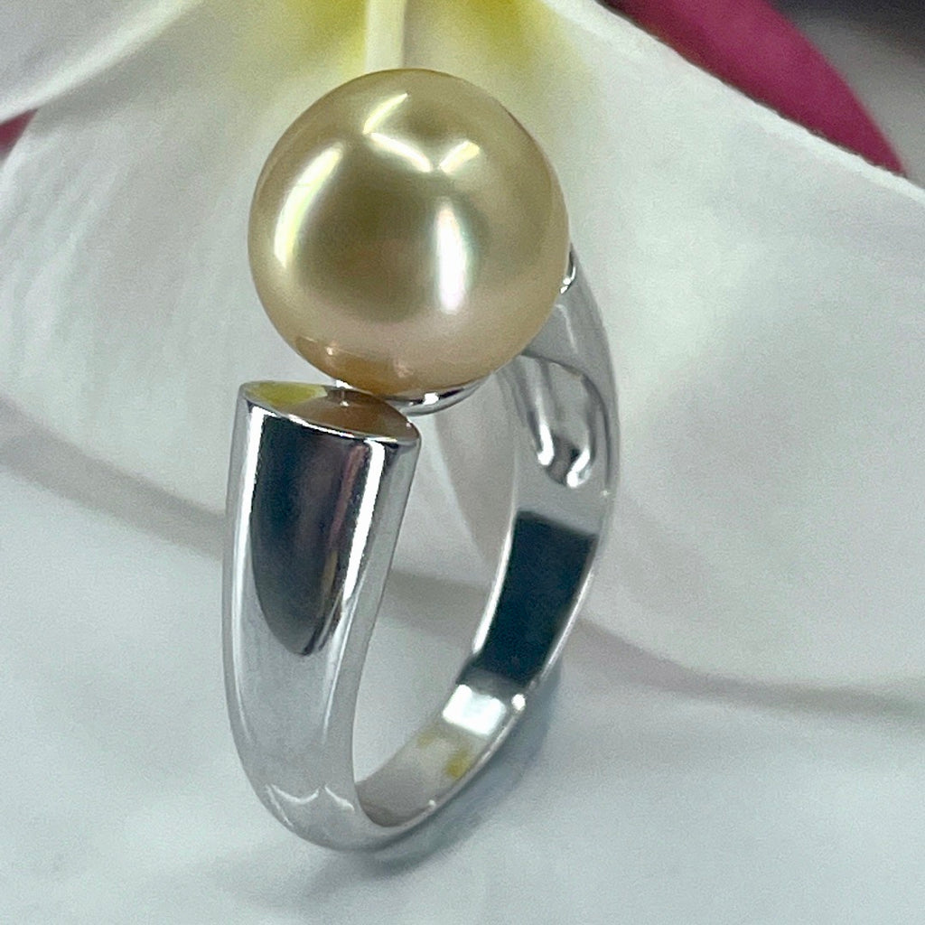 Cultured Broome Pearl Ring Sterling Silver