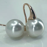 9ct Rose Gold Broome Pearl Hooks Earrings