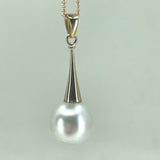 9ct Broome Pearl Trumpet Style Pendant