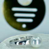 925 Sterling Silver Broome Pearl Ring