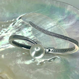925 Sterling Silver Broome Pearl Bangle